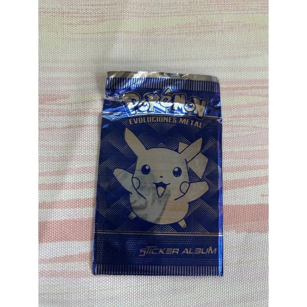 Pokemon Pikachu Sticker Album Packs Sealed Sticker Prisma Evoluciones Metal